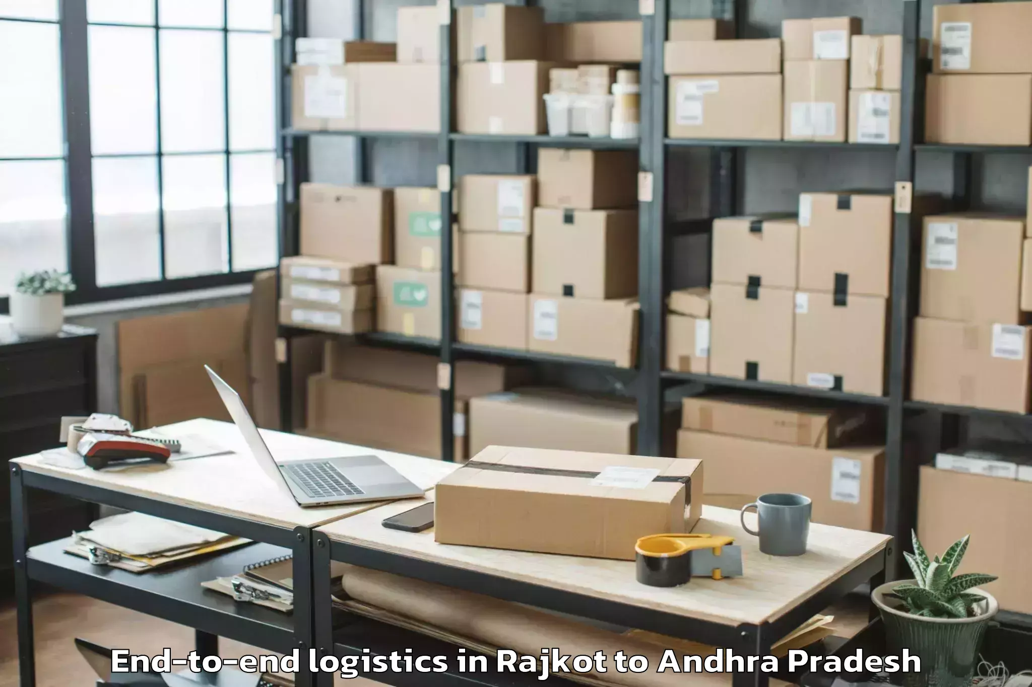 Top Rajkot to Bheemunipatnam End To End Logistics Available